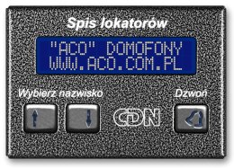 ACO CDN-230E ST Elektroniczny spis lokatorów stal